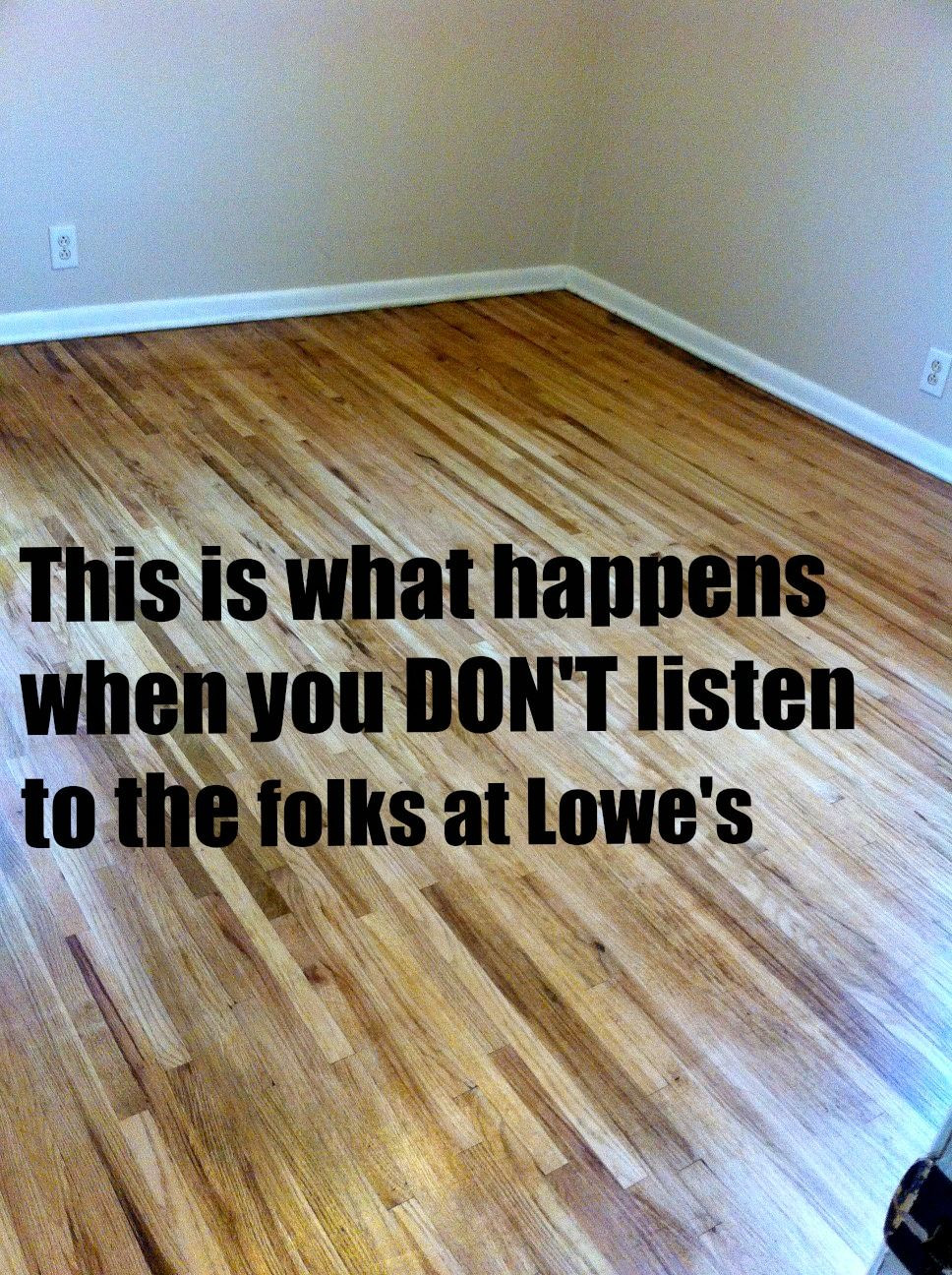 DIY Restore Hardwood Floors
 This is what happens when you DON T listen to the folks at