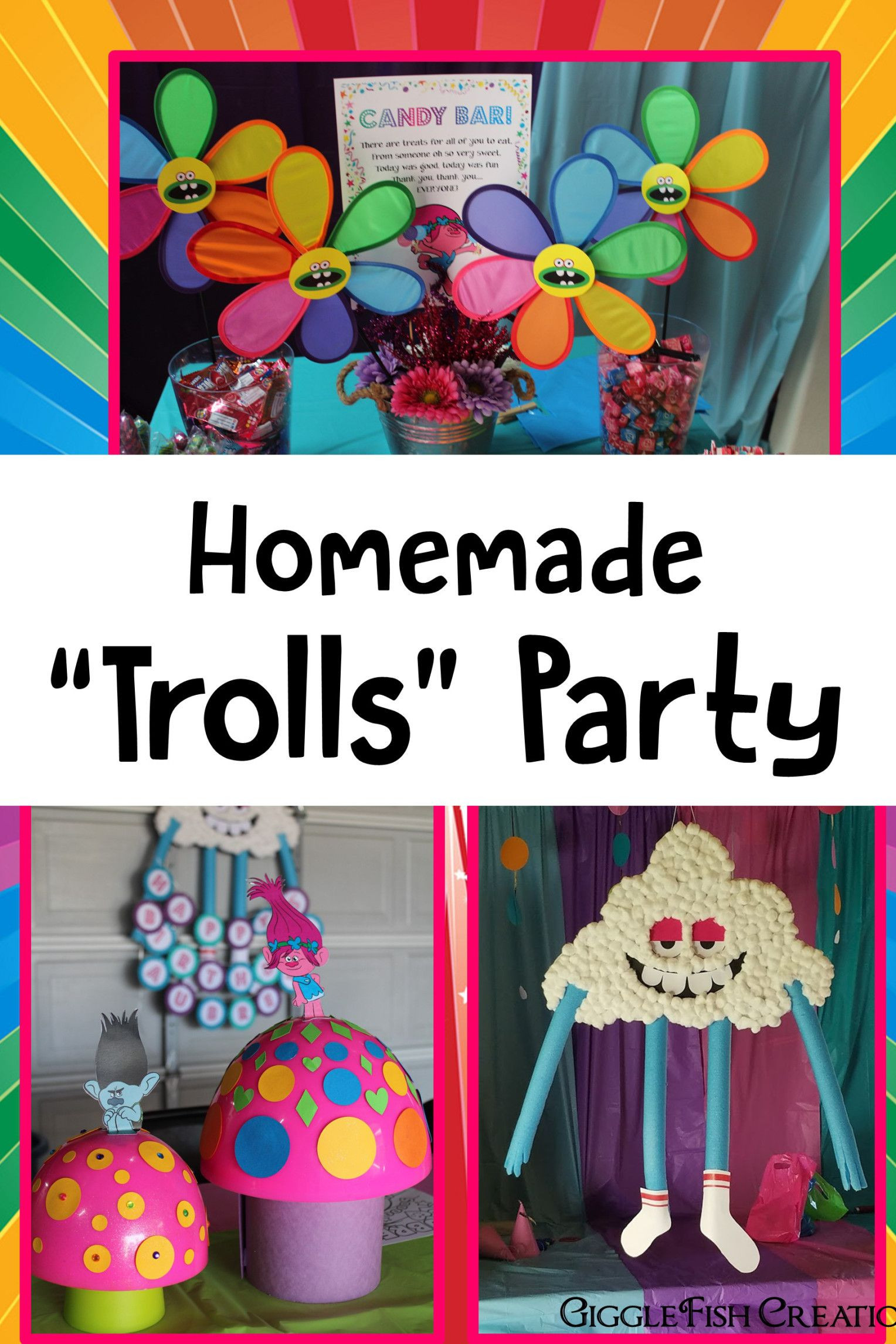 Diy Trolls Party Ideas
 Poppy Trolls Birthday Party Candy Shop Party