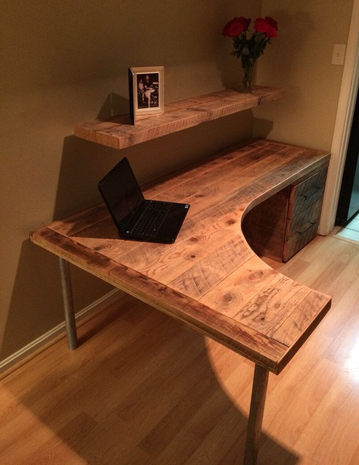 DIY Wood Desk Plans
 DIY puter Desk Ideas Space Saving Awesome Picture