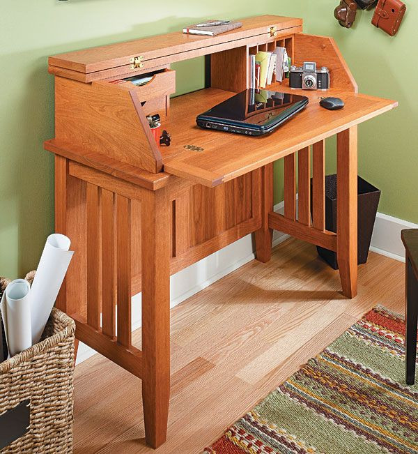 DIY Wood Desk Plans
 Notebook puter Desk Woodworking Plan