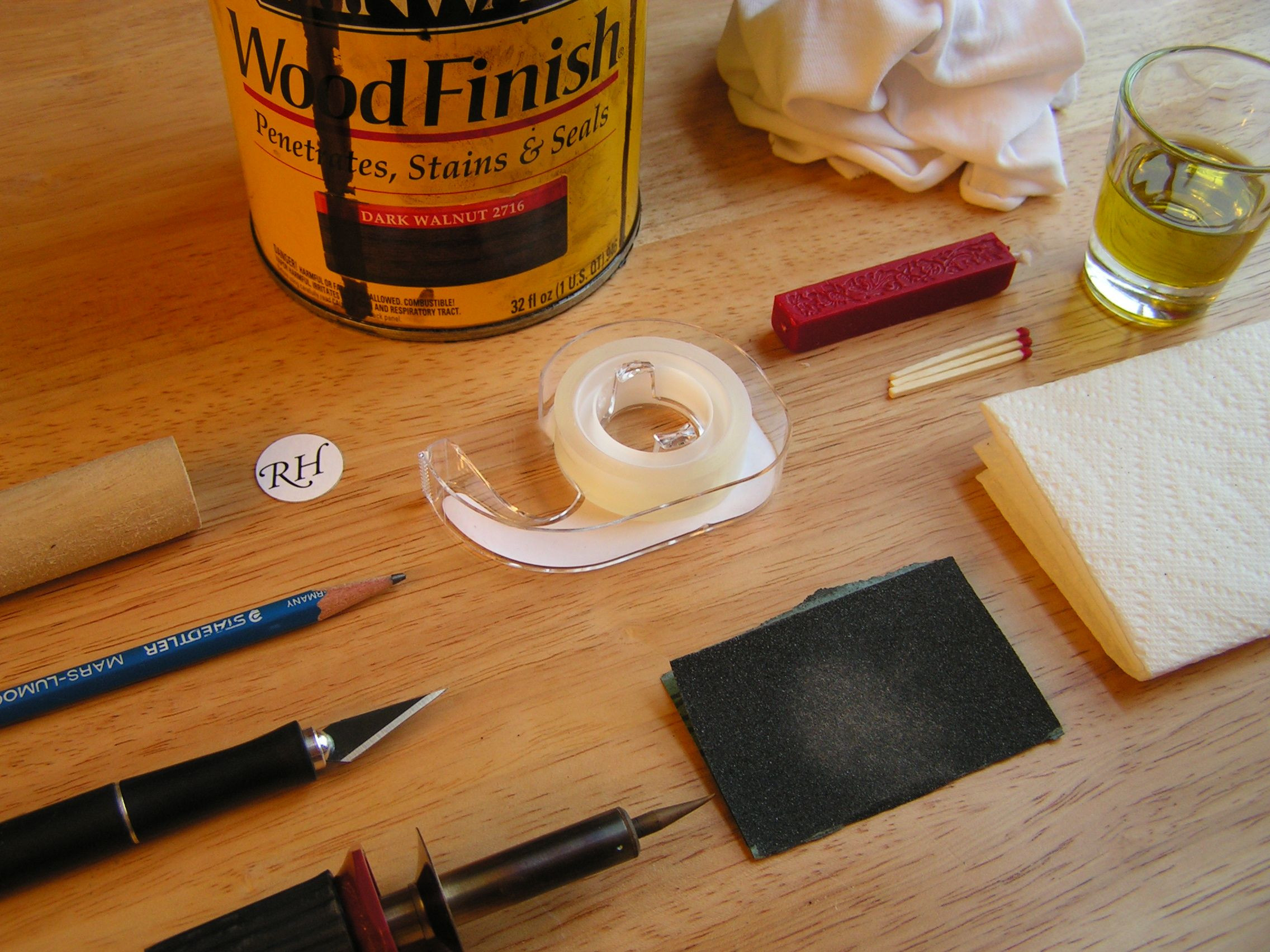 DIY Wood Sealer
 DIY Wooden wax seal Crafts Woodburning