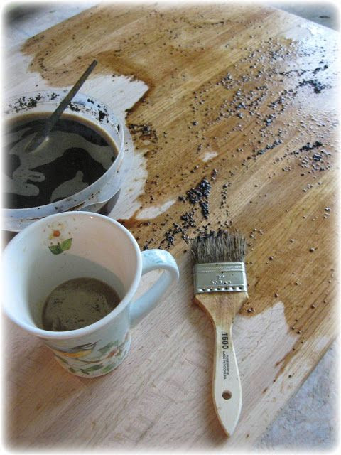 DIY Wood Stain Coffee
 Staining wood with coffee This lady s countertop is