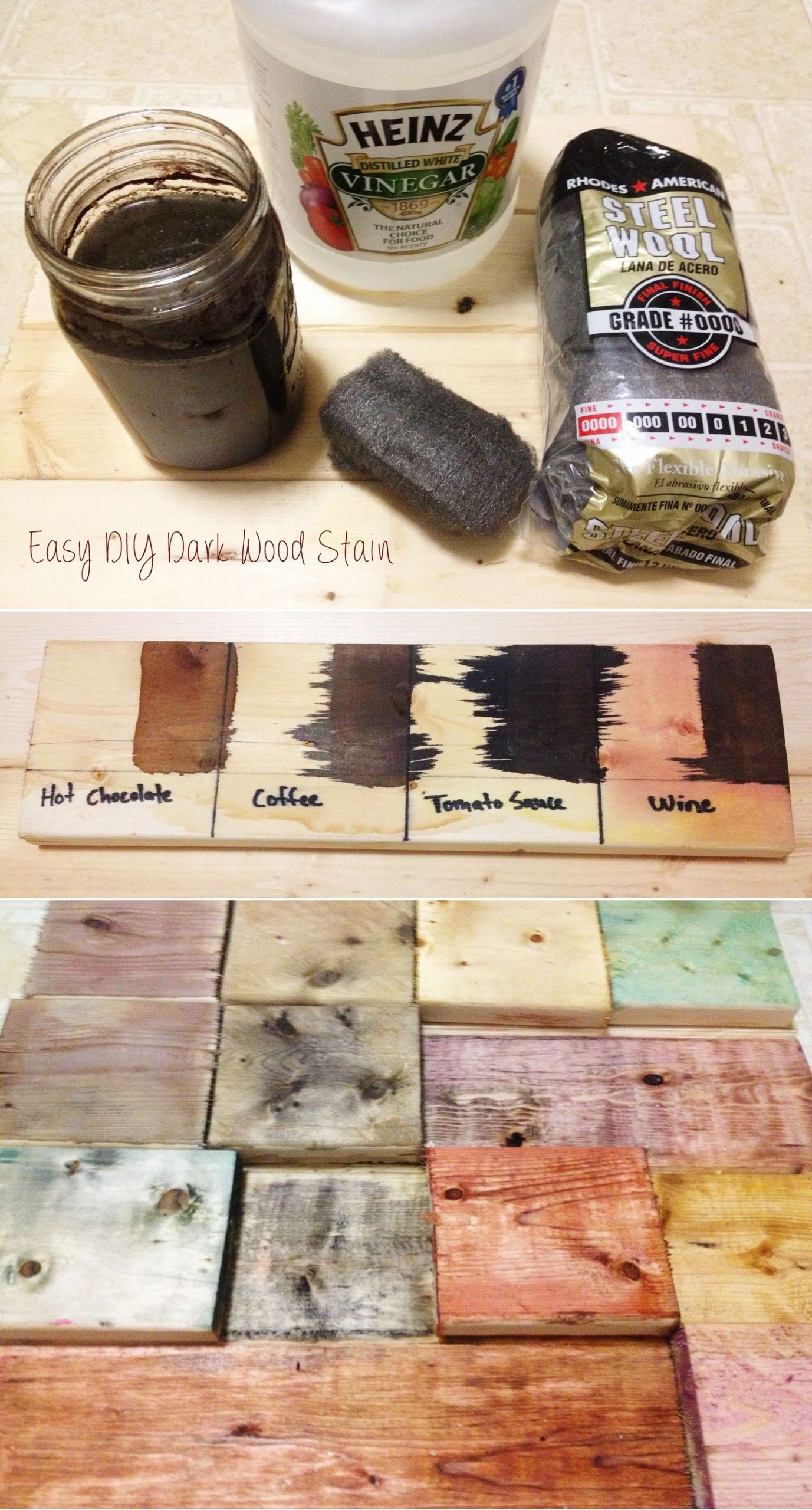 DIY Wood Stain Coffee
 Easy DIY Dark Wood Stain Christmas 2015