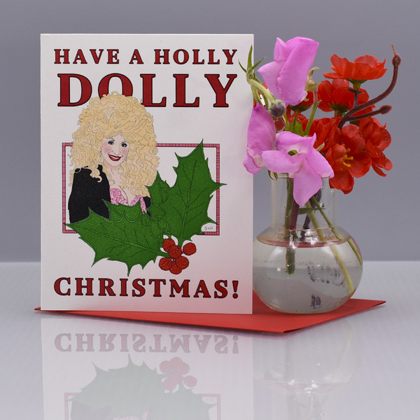 Dolly Parton Candy Christmas
 Holly Dolly Parton Christmas Card