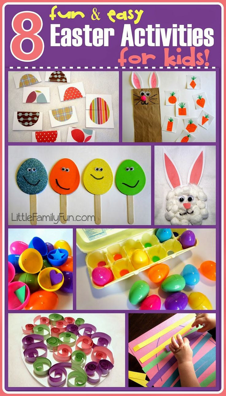 Easter Activities For Youth
 FUN & EASY Easter crafts & activities for kids Cute ideas