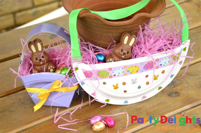 Easter Basket Arts And Crafts
 Paper Plate Easter Baskets Easy Easter Craft