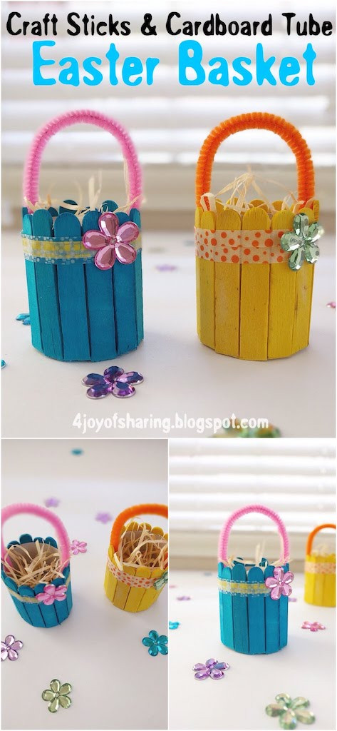 Easter Basket Arts And Crafts
 Cute And Easy Easter Basket Craft The Joy of Sharing