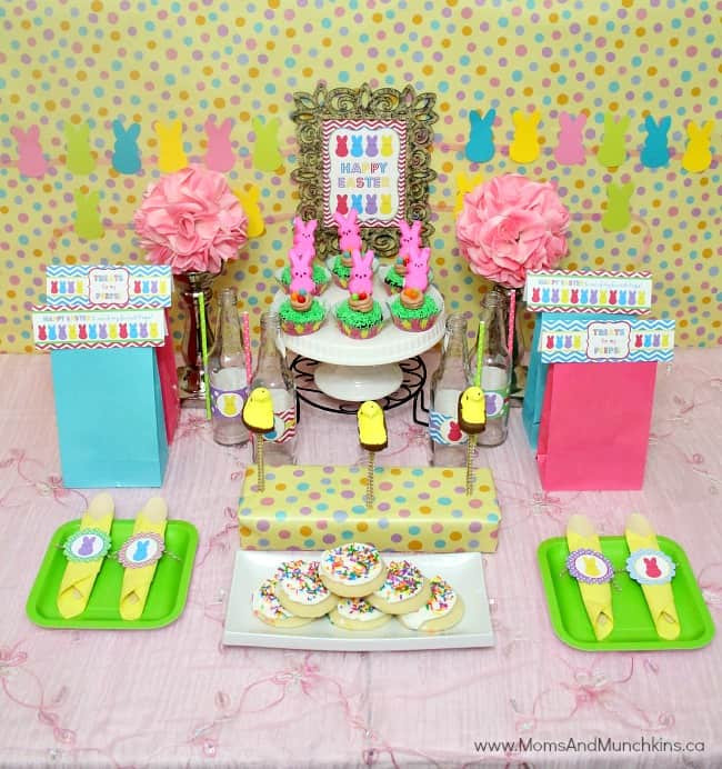 Easter Birthday Party Decorating Ideas
 Peeps Easter Party Ideas Moms & Munchkins