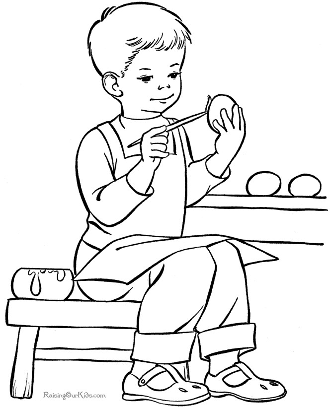 Easter Coloring Pages For Boys
 Free Coloring Pages for Kid 005