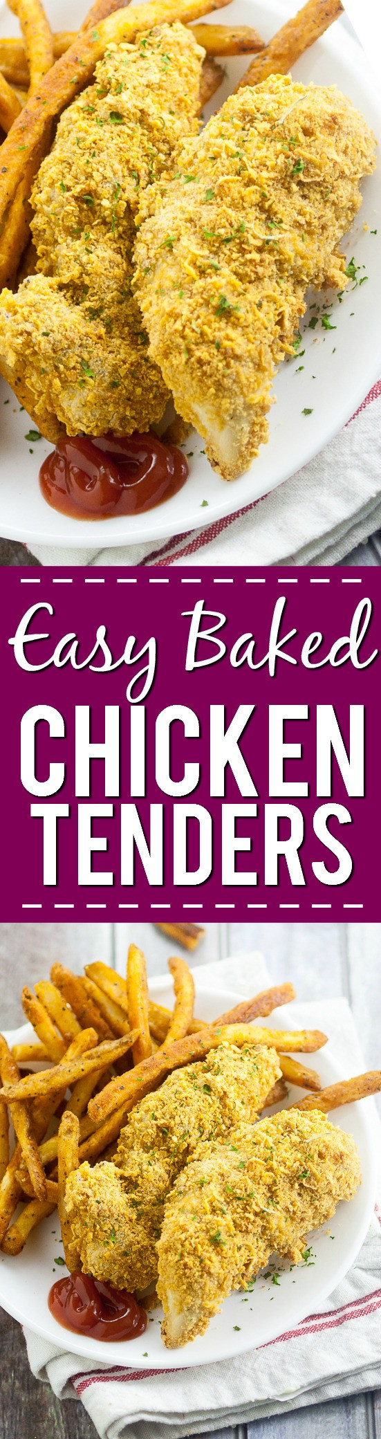 Easy Chicken Tenders Recipe
 Easy Baked Chicken Tenders Recipe