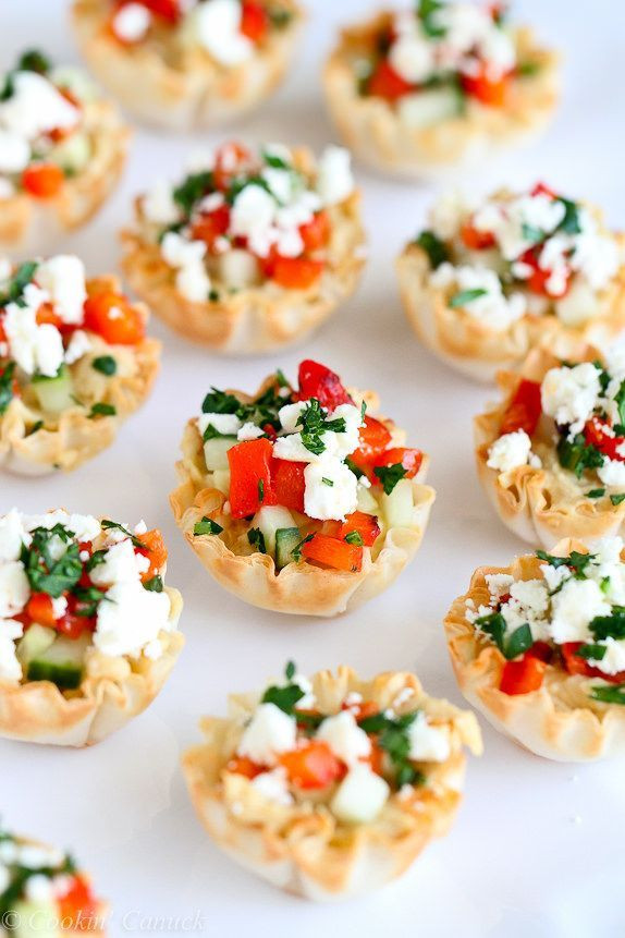Easy Vegetarian Appetizers Finger Foods
 These easy and addictive Mini Hummus & Roasted Pepper