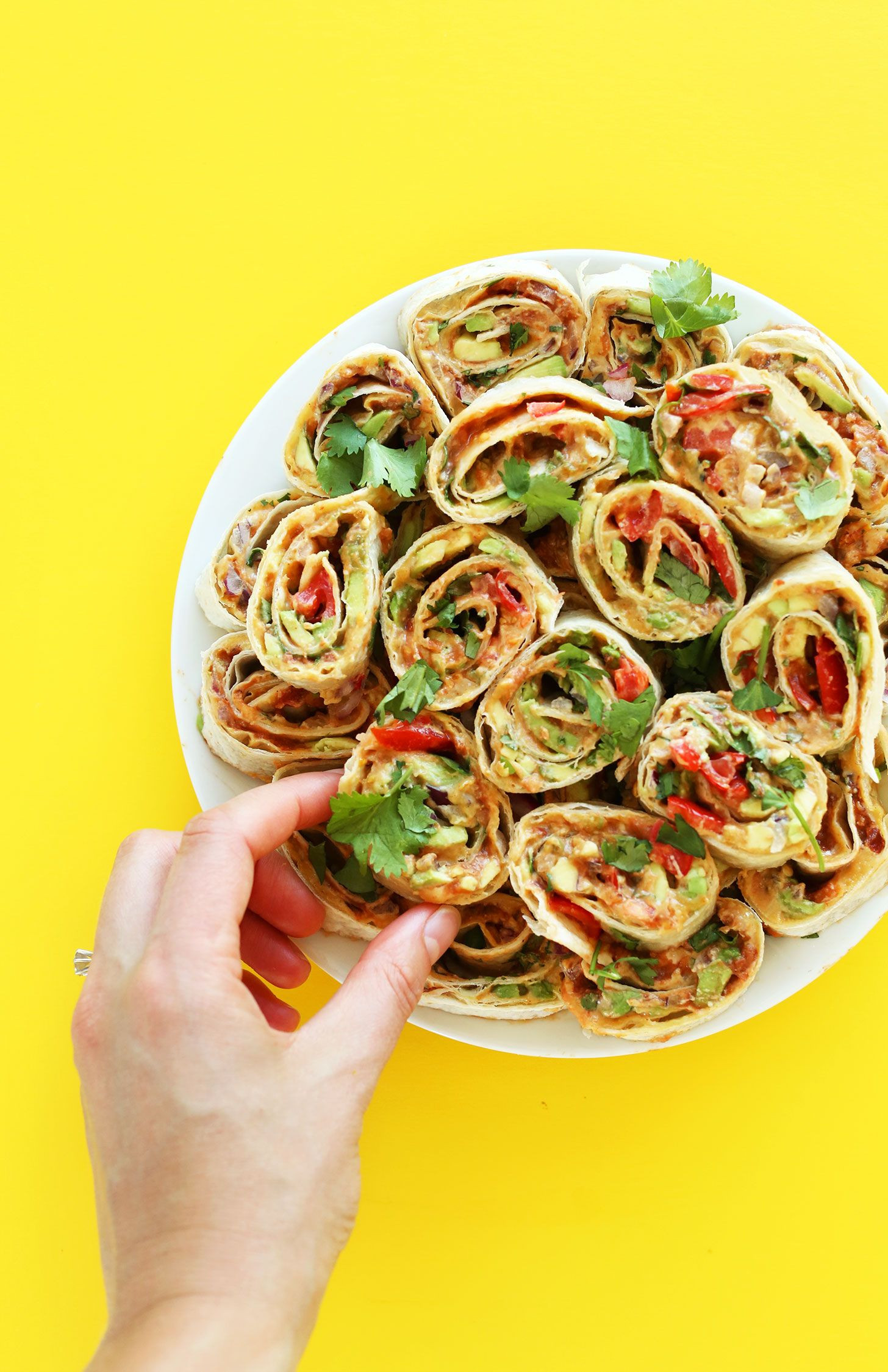 Easy Vegetarian Appetizers Finger Foods
 Mexican Pinwheels Recipe