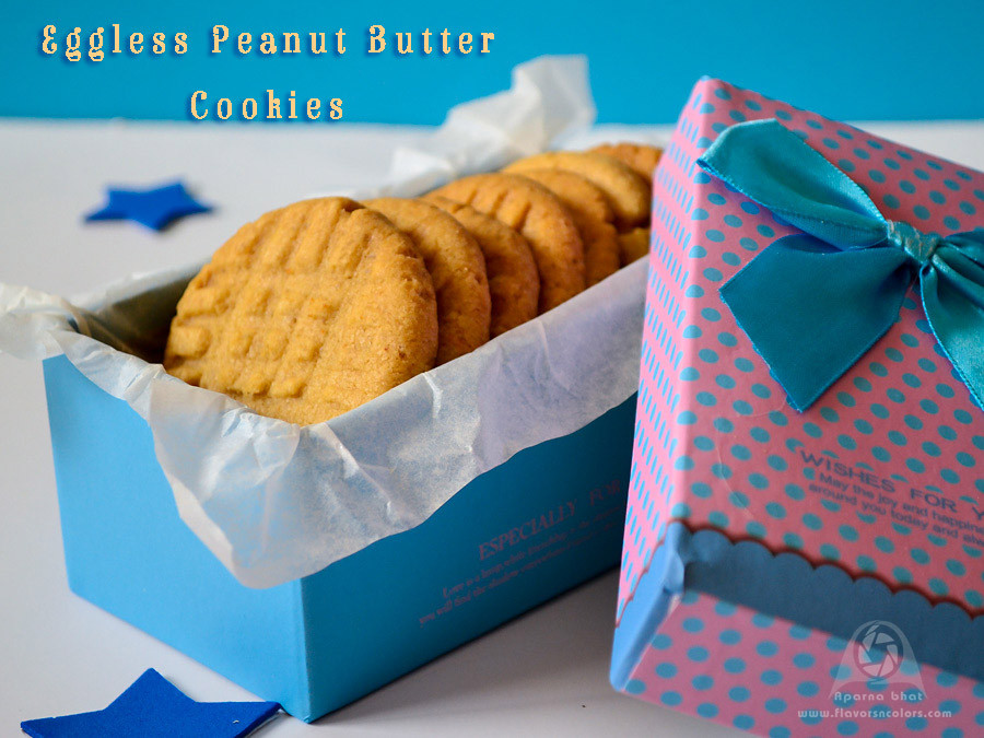 Eggless Peanut Butter Cookies
 Eggless Peanut Butter Cookies Flavors N Colors