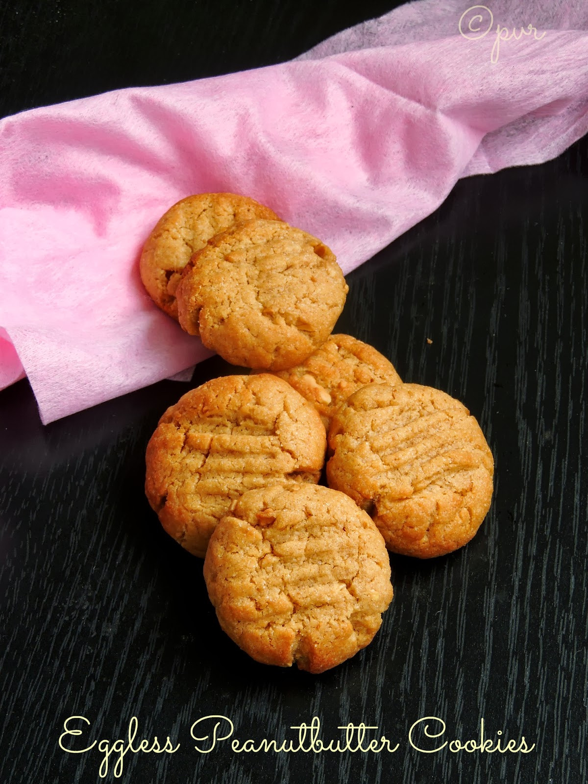 Eggless Peanut Butter Cookies
 Priya s Versatile Recipes Eggless Peanut Butter Cookies