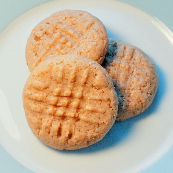 Eggless Peanut Butter Cookies
 Elise in the Snow and Sun Quick Treats eggless