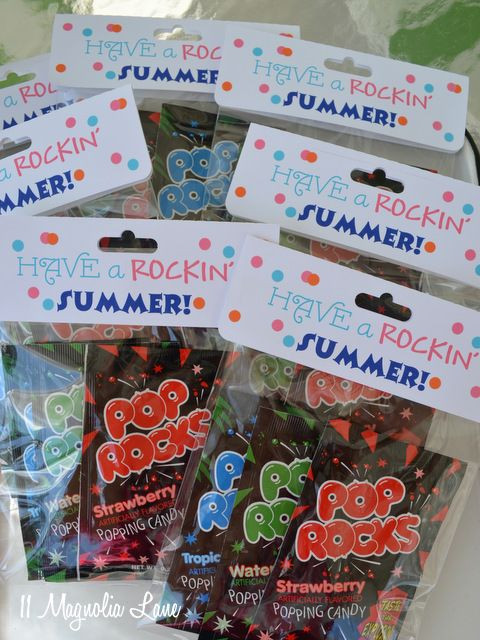 End Of School Year Gifts For Kids
 End of the School Year Gifts Pop Rocks Goo Bags