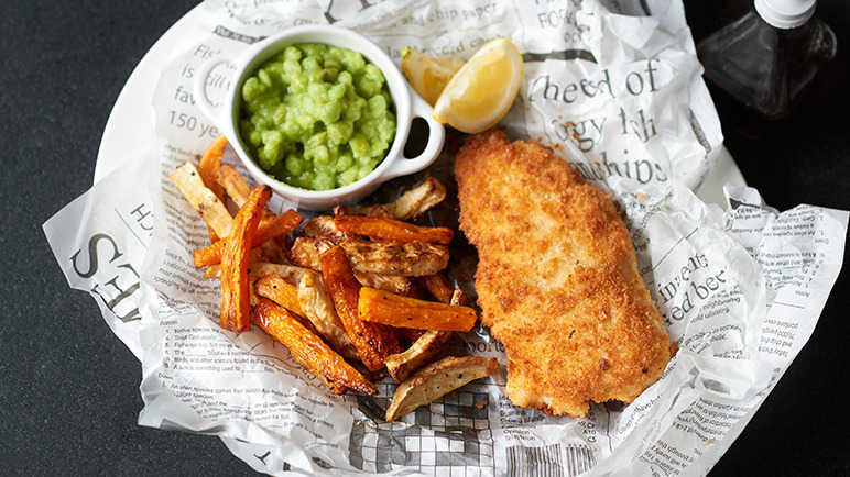 Fish And Chips Recipes
 Recipe Healthier fish and chips