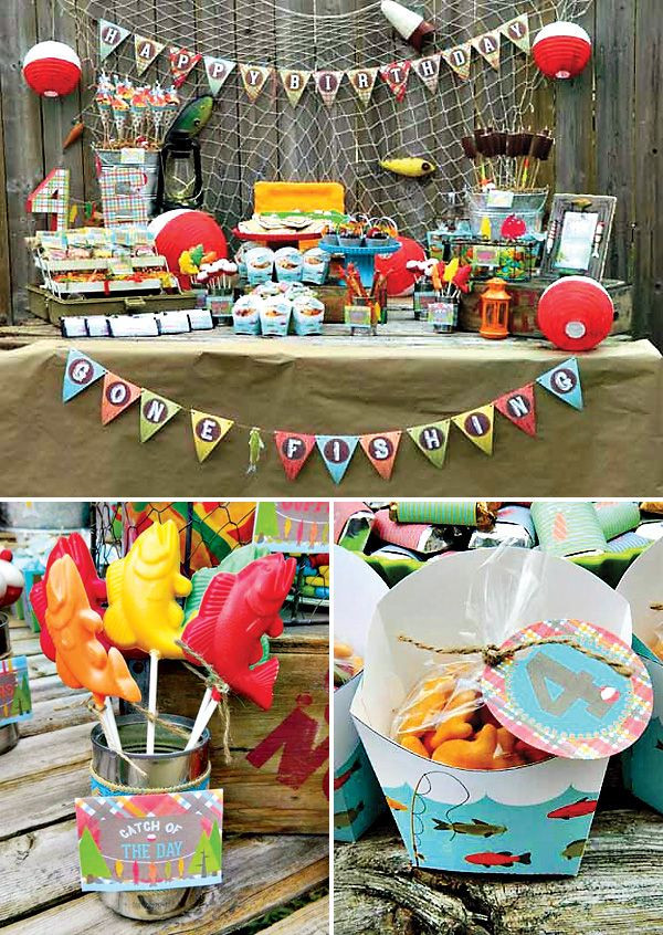 Fishing Birthday Party Decorations
 A Reel Fun "Gone Fishing" Birthday Party