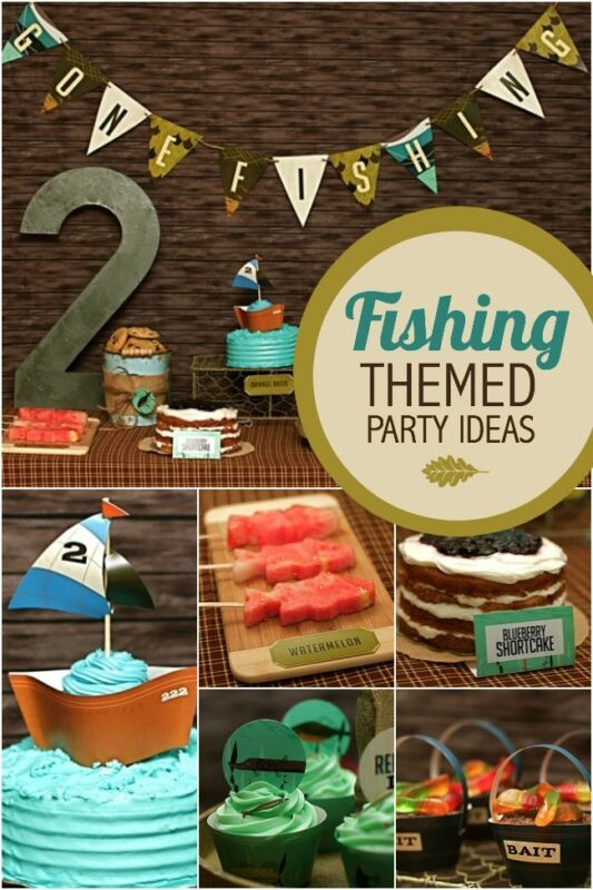 Fishing Birthday Party Decorations
 Fishing Themed Birthday Party Ideas