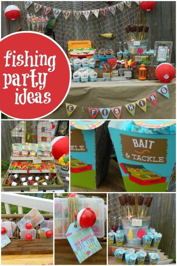 Fishing Birthday Party Decorations
 Vintage Gone Fishing Boy s Birthday Party Spaceships and