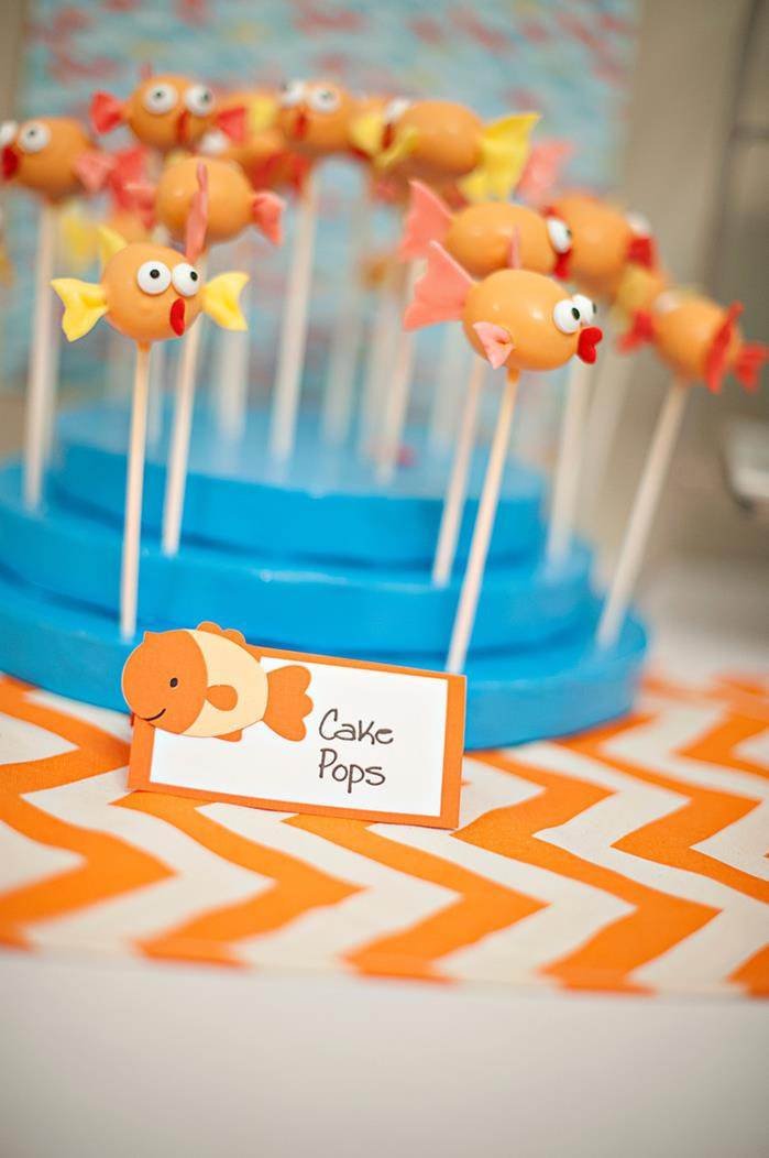 Fishing Birthday Party Decorations
 Kara s Party Ideas Goldfish Fishing 1st Birthday Party