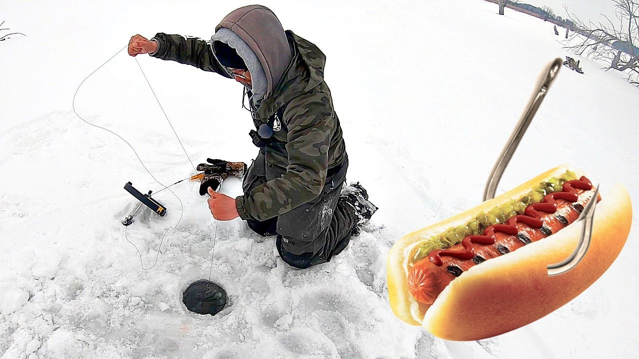 Fishing With Hot Dogs
 Hunting GIANT Fish using Hot Dogs as Bait