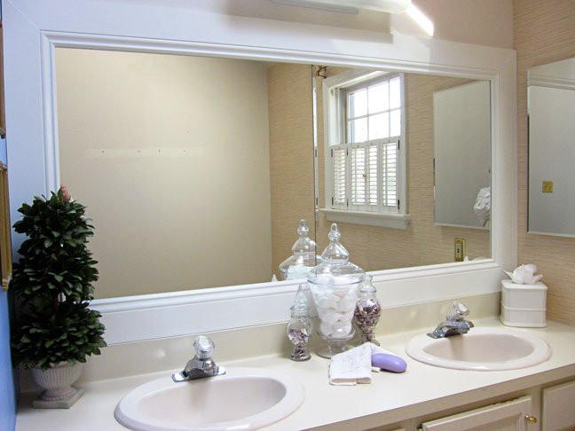 Framed Bathroom Mirror Ideas
 How to Frame a Bathroom Mirror