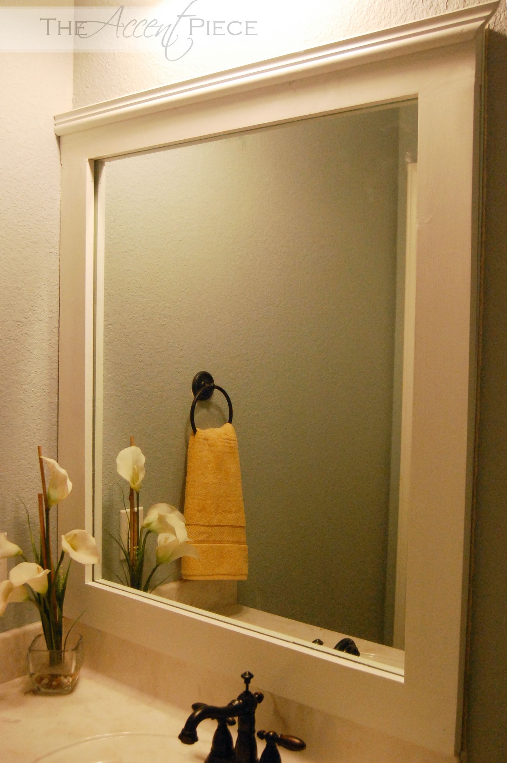 Framed Bathroom Mirror Ideas
 DIY Framed Bathroom Mirror