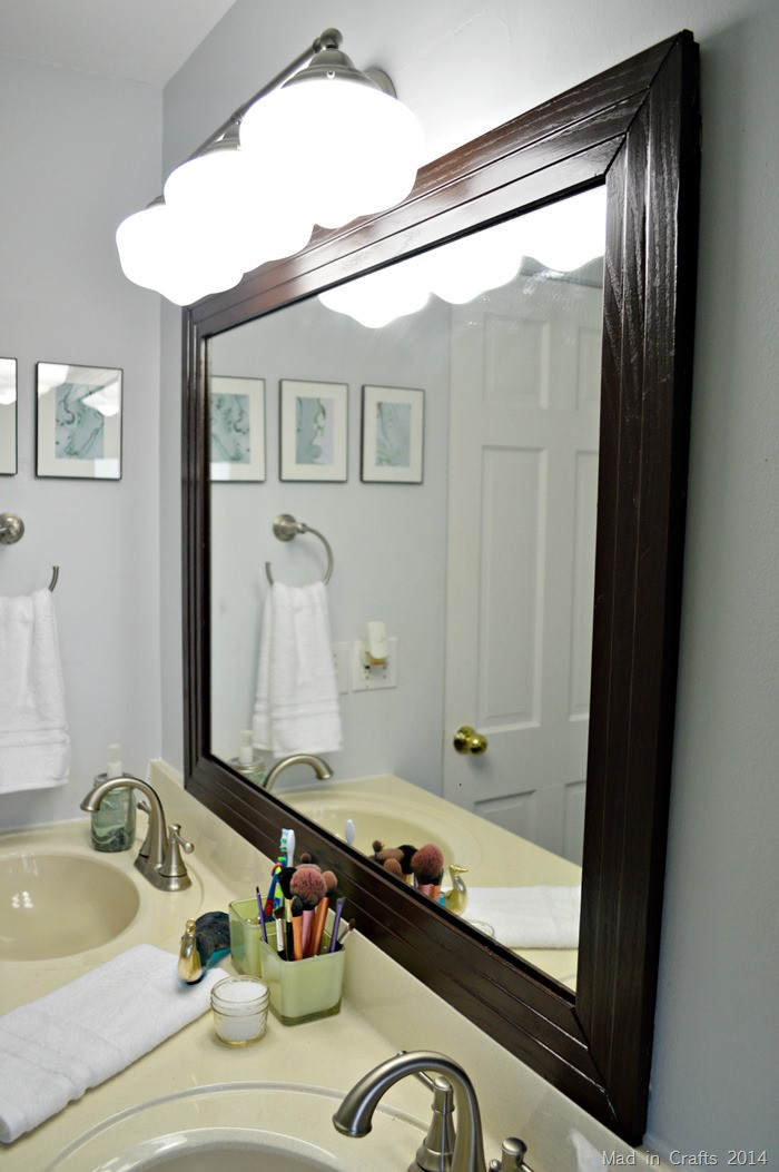 Framed Bathroom Mirrors
 FRAMED BATHROOM MIRROR Mad in Crafts