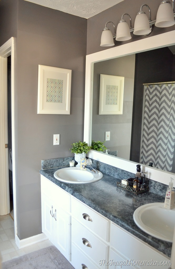 Framed Bathroom Mirrors
 How to frame out that builder basic bathroom mirror for