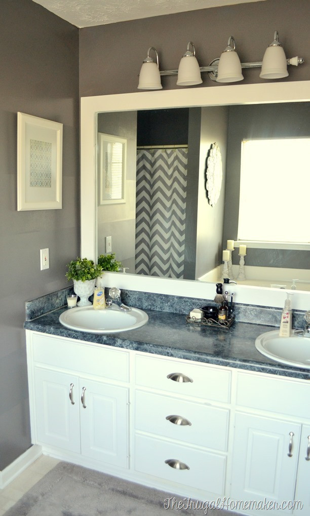 Framed Bathroom Mirrors
 How to frame out that builder basic bathroom mirror for