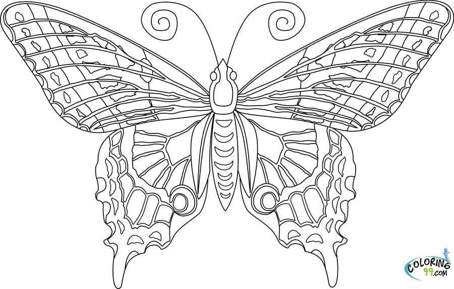 Free Printable Butterfly Coloring Pages Adults
 Butterfly Coloring Pages