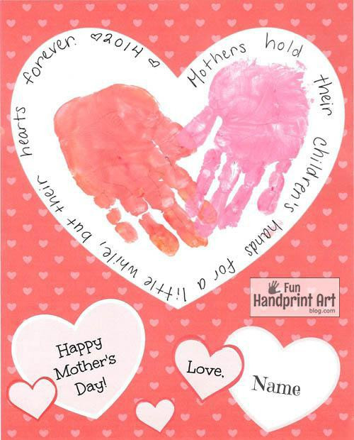 Free Printable Mothers Day Crafts
 20 Handprint and Footprint Crafts for Mother s Day