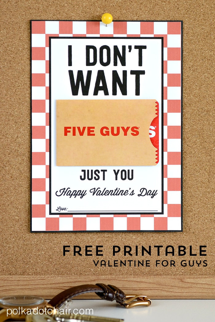 Free Valentine Gift Ideas
 Valentine Gifts for Him a Free Printable Gift Card Holder