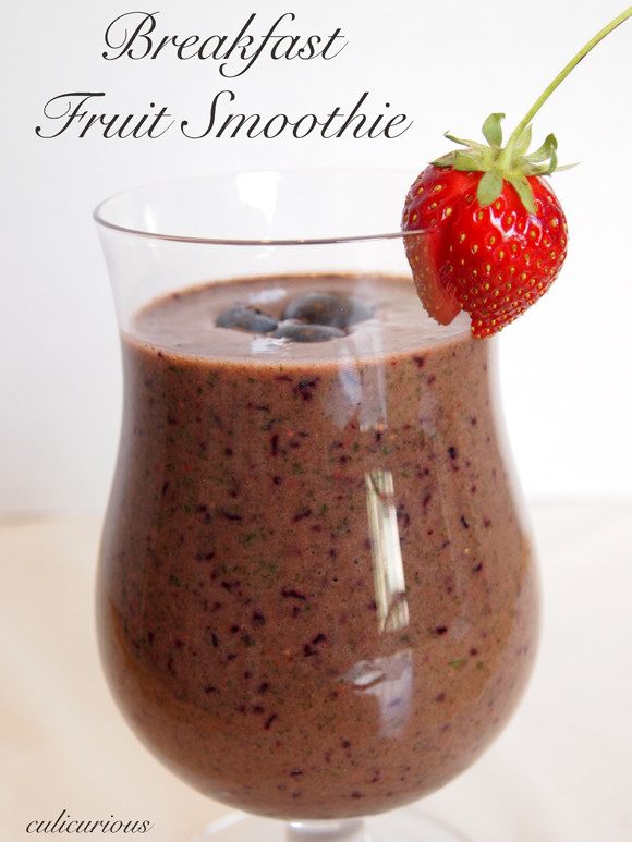 Fruit And Yogurt Smoothie Recipes
 Breakfast Fruit Smoothie Recipe