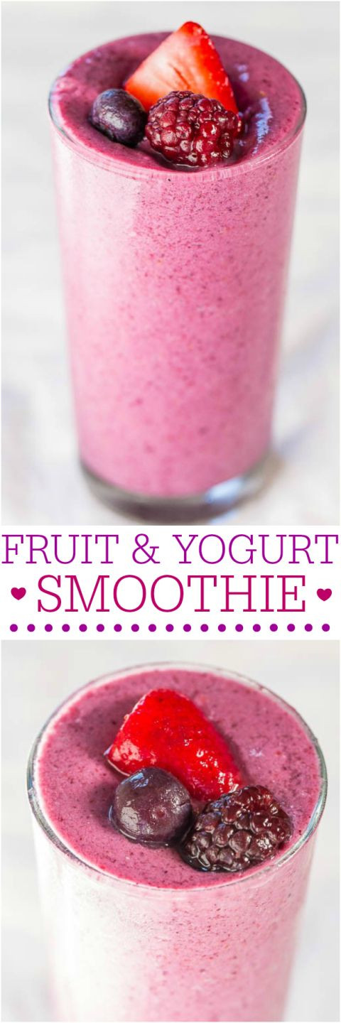 Fruit And Yogurt Smoothie Recipes
 17 Best images about Smoothies Fruit Drinks