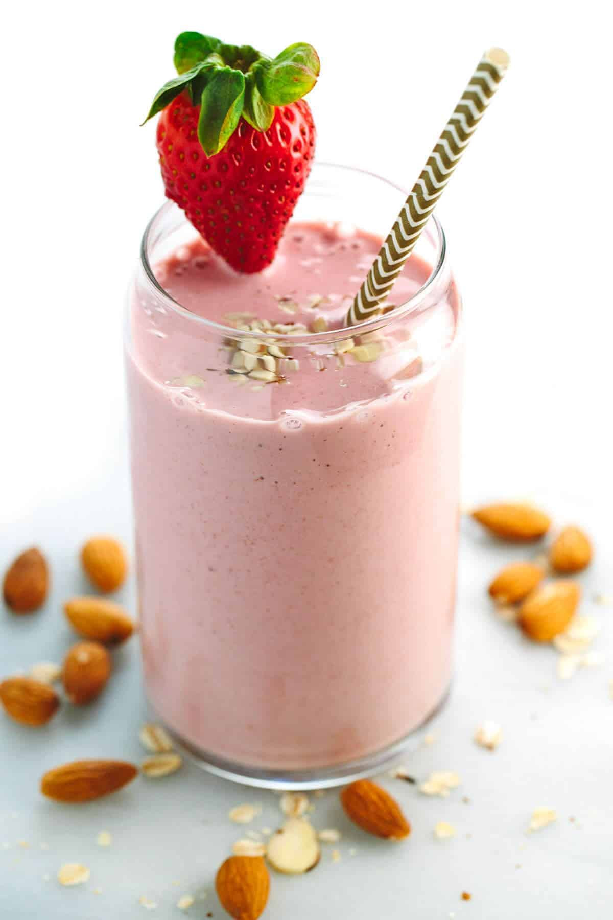 Fruit And Yogurt Smoothie Recipes
 Strawberry Banana Smoothie Recipe with Almond Milk