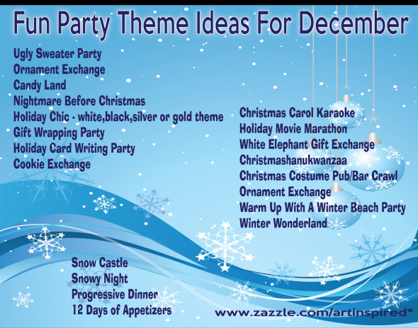 Fun Work Holiday Party Ideas
 Christmas Party Themes As if I need an excuse for a party