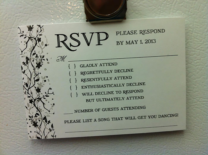 Funny Wedding Invitation Wording
 9 Hilarious Wedding Invitations That Simply Can’t Be