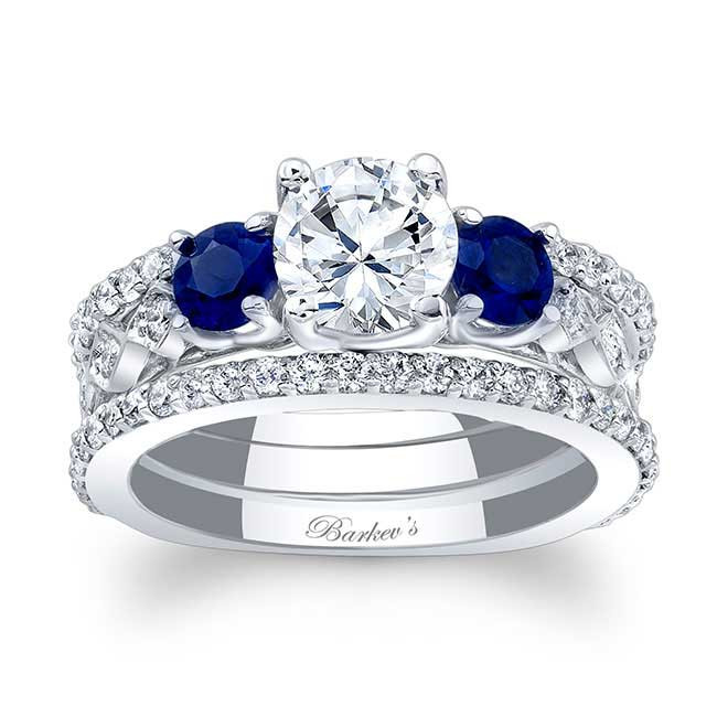 Gemstone Bridal Sets
 Barkev s Blue Sapphire Bridal Set 7973SBS