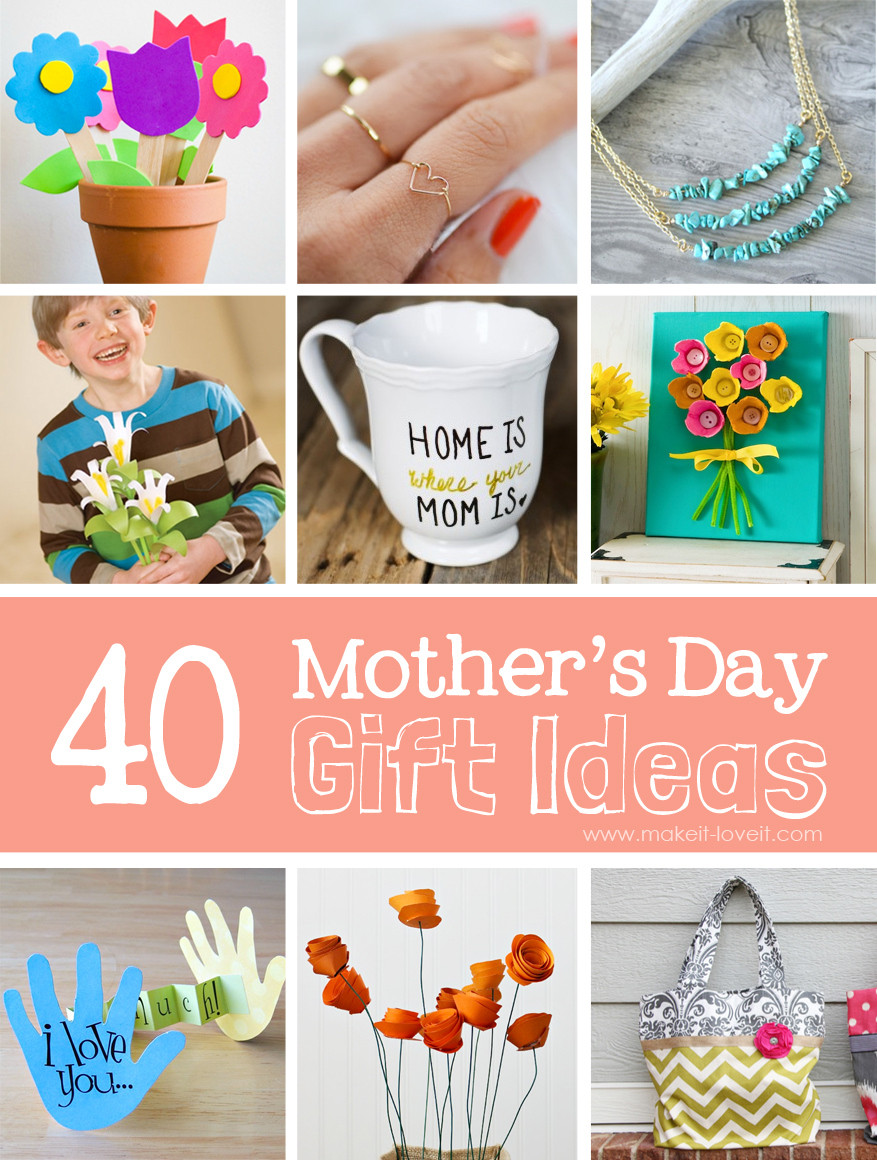 Gift Ideas For A Mother
 40 Homemade Mother s Day Gift Ideas