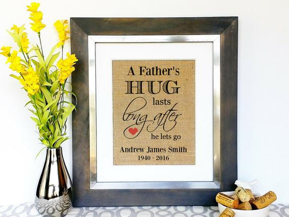 Gift Ideas For Death Of Mother
 IN MEMORY of DAD Sympathy Gifts Men Death of Dad Death of
