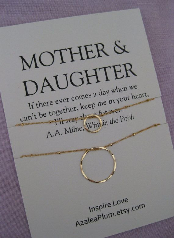 Gift Ideas For Mother And Daughter
 Mother DAUGHTER Jewelry 50th birthday Gift by