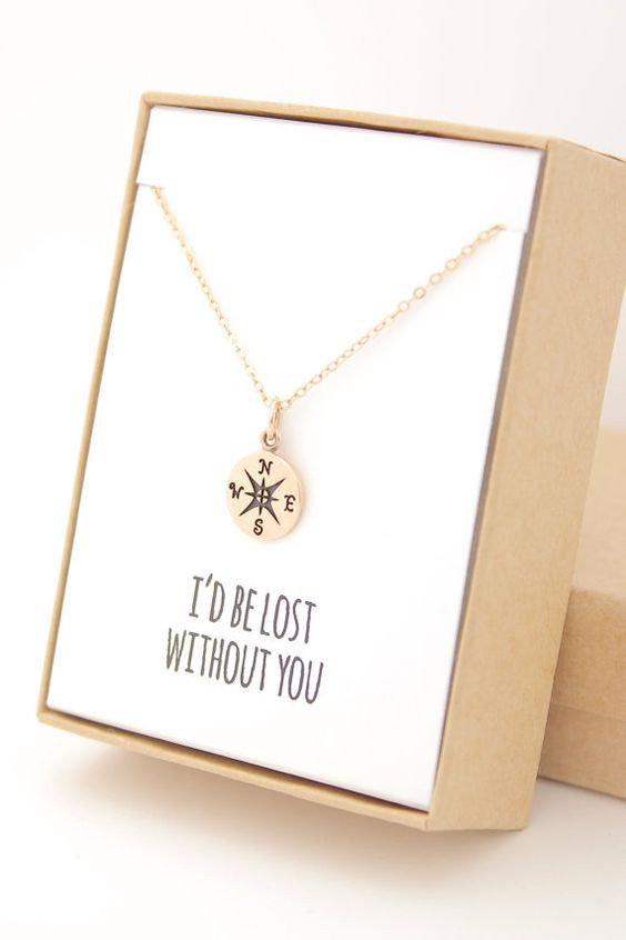 Girlfriend Jewelry Gift Ideas
 Gold pass Necklace Christmas Gifts for Her Mother