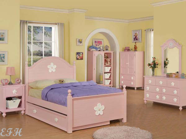 Girls Full Bedroom Sets
 NEW 5PC COVEN PINK WOOD GIRLS TWIN FULL BEDROOM SET