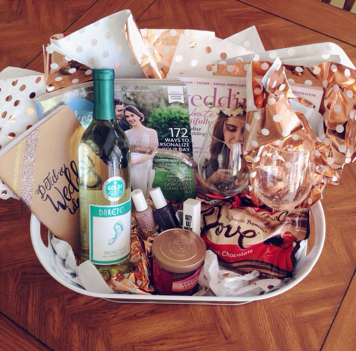 Good Ideas For Engagement Party Gifts
 Engagement Gift Basket Survival Kit Everything your
