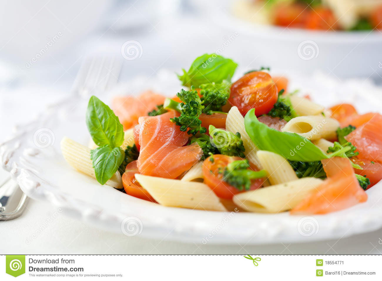 Gourmet Macaroni Salad
 Gourmet Pasta Salad With Smoked Salmon Stock Image Image
