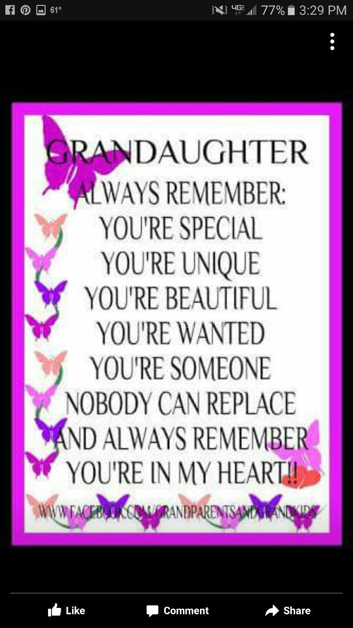 Grandmother Granddaughter Quotes
 Birthday granddaughter cards