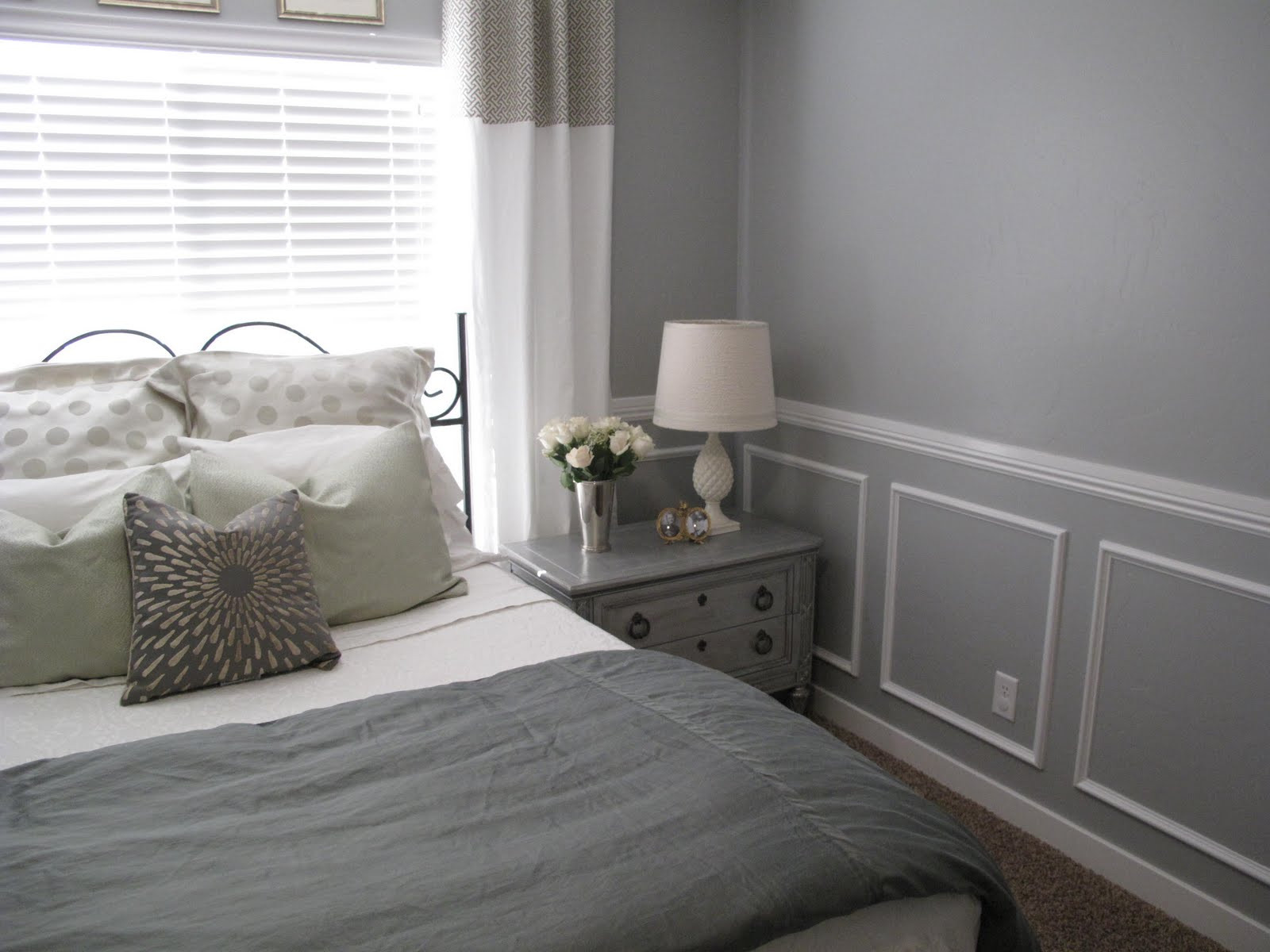 Grey Paint Bedroom
 Little Miss Penny Wenny Master Bedroom Makeover Reveal