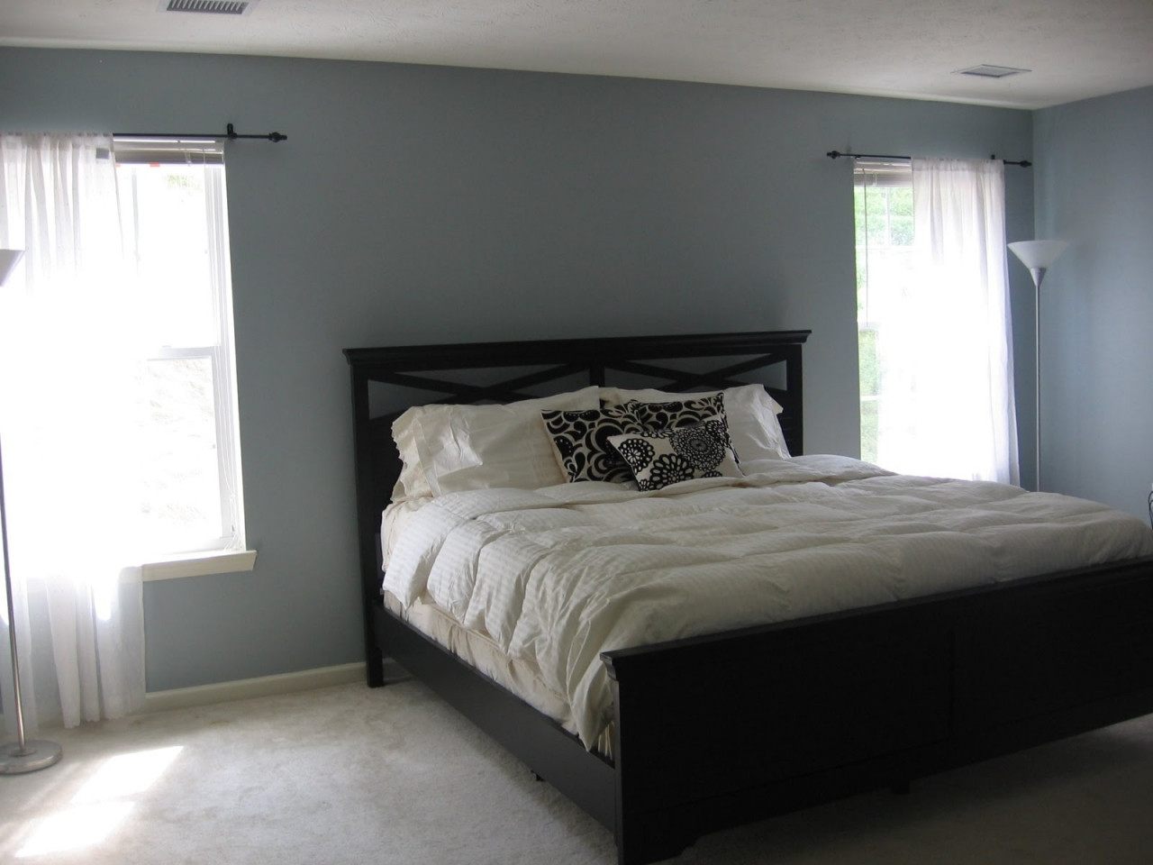 Grey Paint Bedroom
 Blue gray bedroom valspar blue gray paint colors valspar